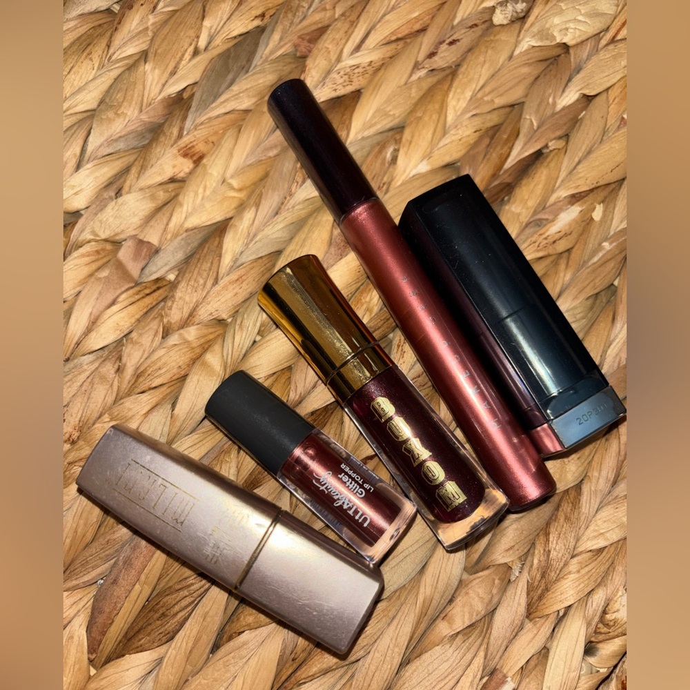 Metallic Name Brand Lipsticks. Set of 5 Bundle. Never used
